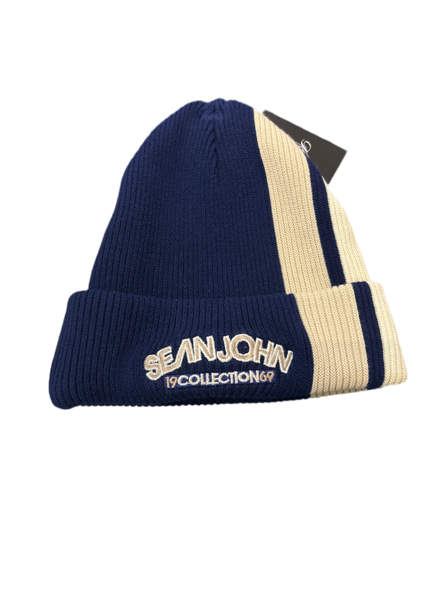 Sean John blue and white beanie 1969 collection