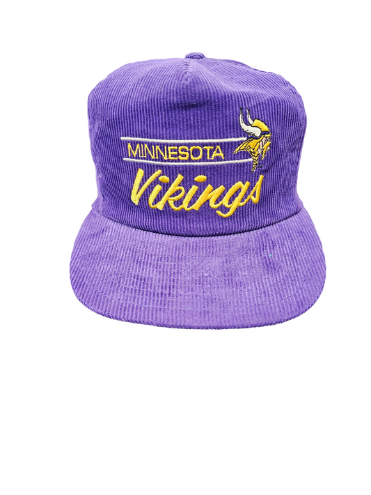 Vintage NFL Minnesota Vikings Annco otto purple corduroy snapback hat