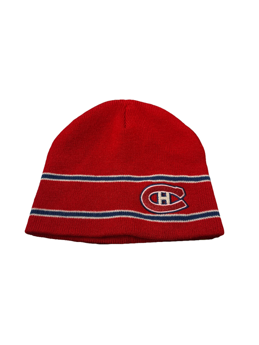 NHL Hockey Montreal Canadiens Winter Beanie Hat Cap Red