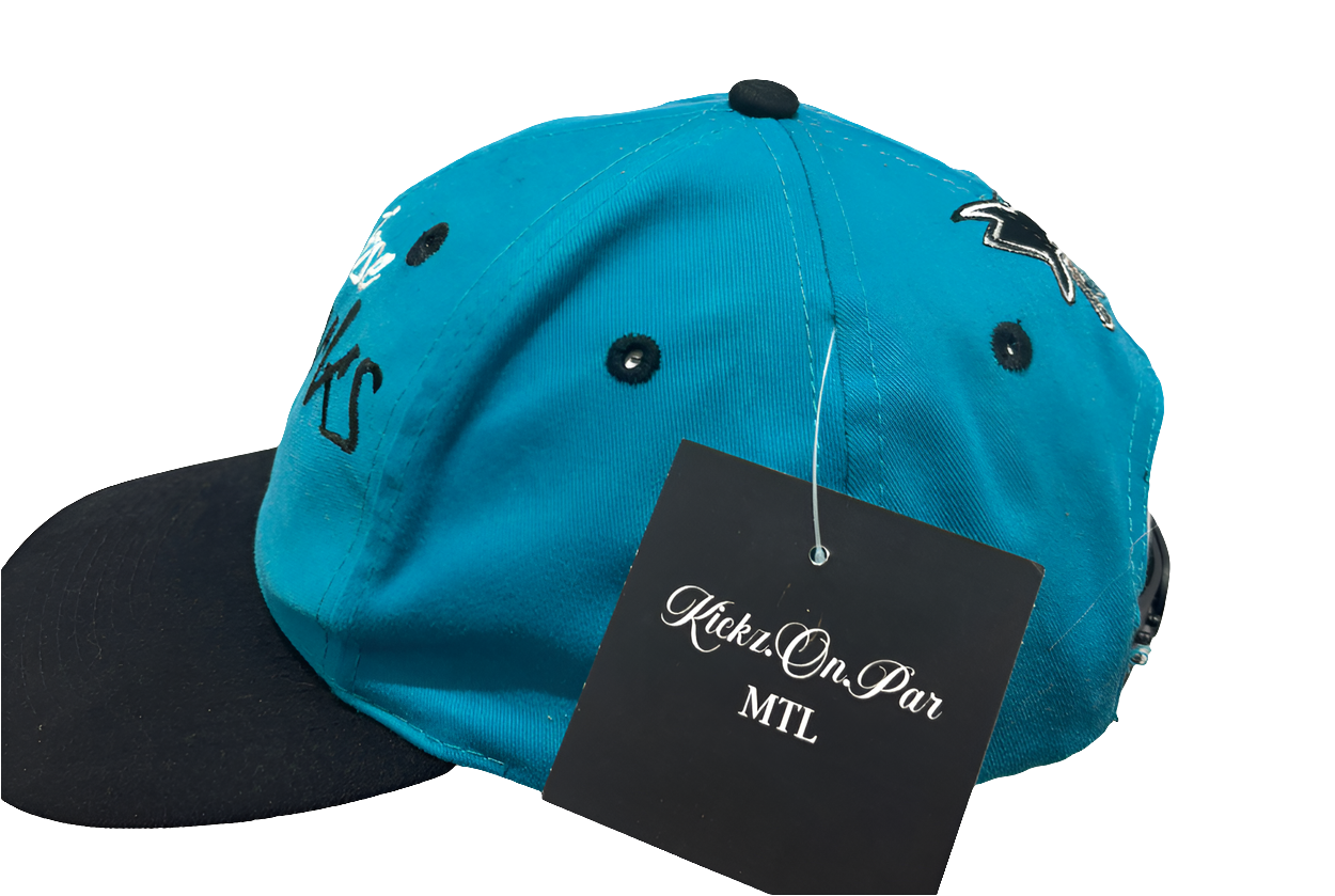 Teal San Jose Sharks snapback cap hat