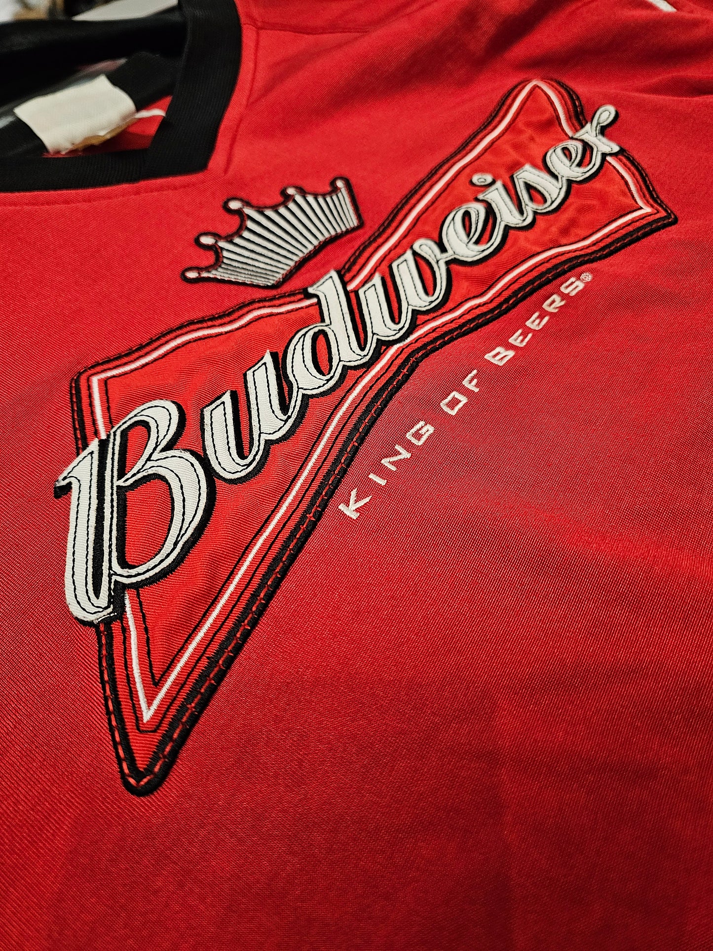 Chase authentic dale jr #8 Budweiser king of beers 06' longsleeve jersey