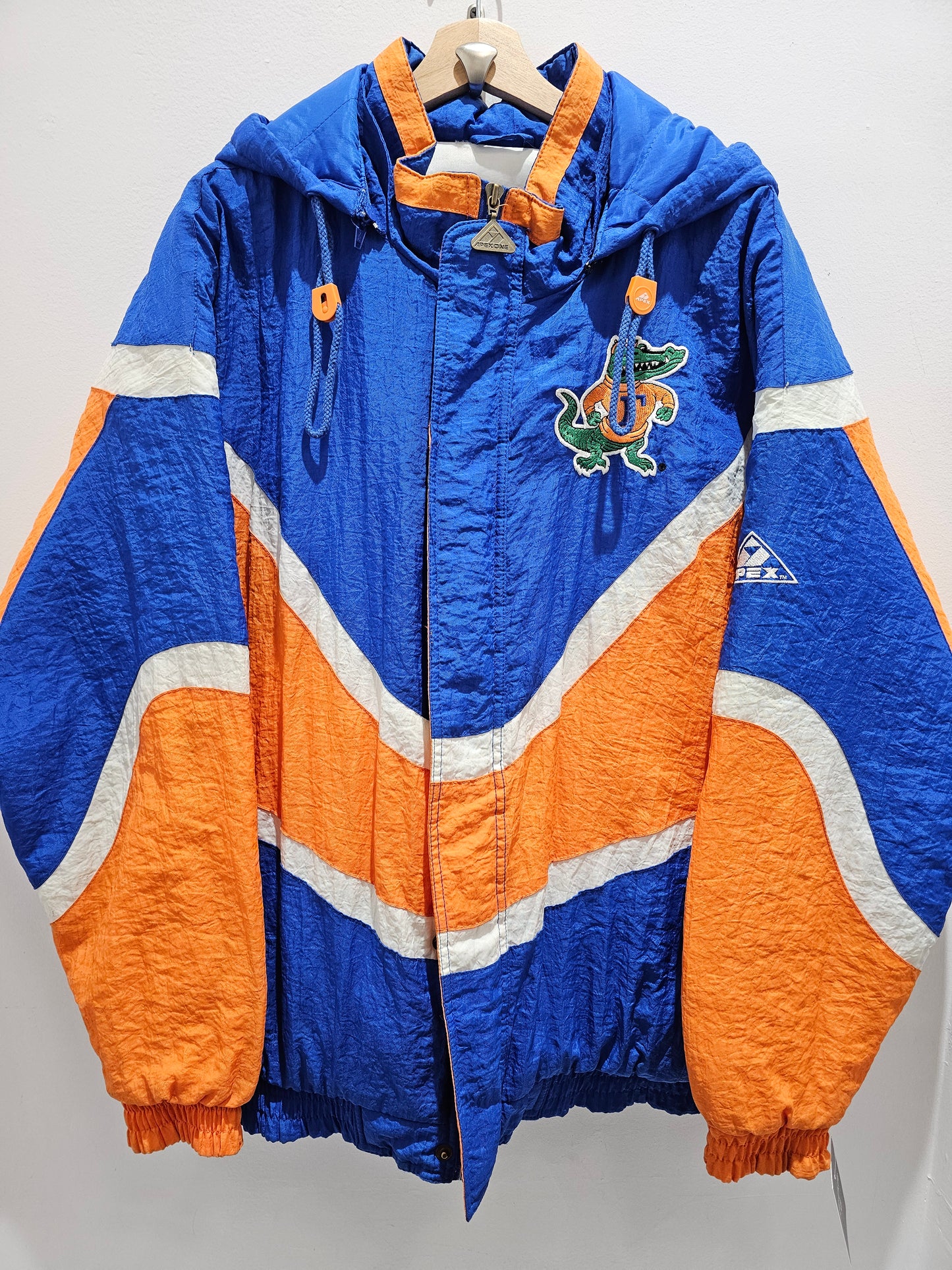 Vintage Apex Florida Gators zip up buttons puffer jacket