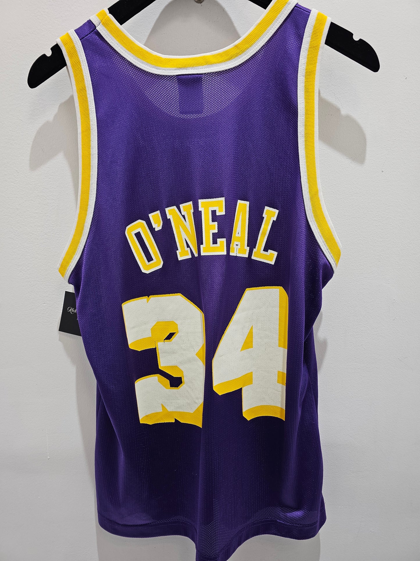 Vintage Champion LA Lakers #34 Shaq O'Neal Basketball Jersey 🏀