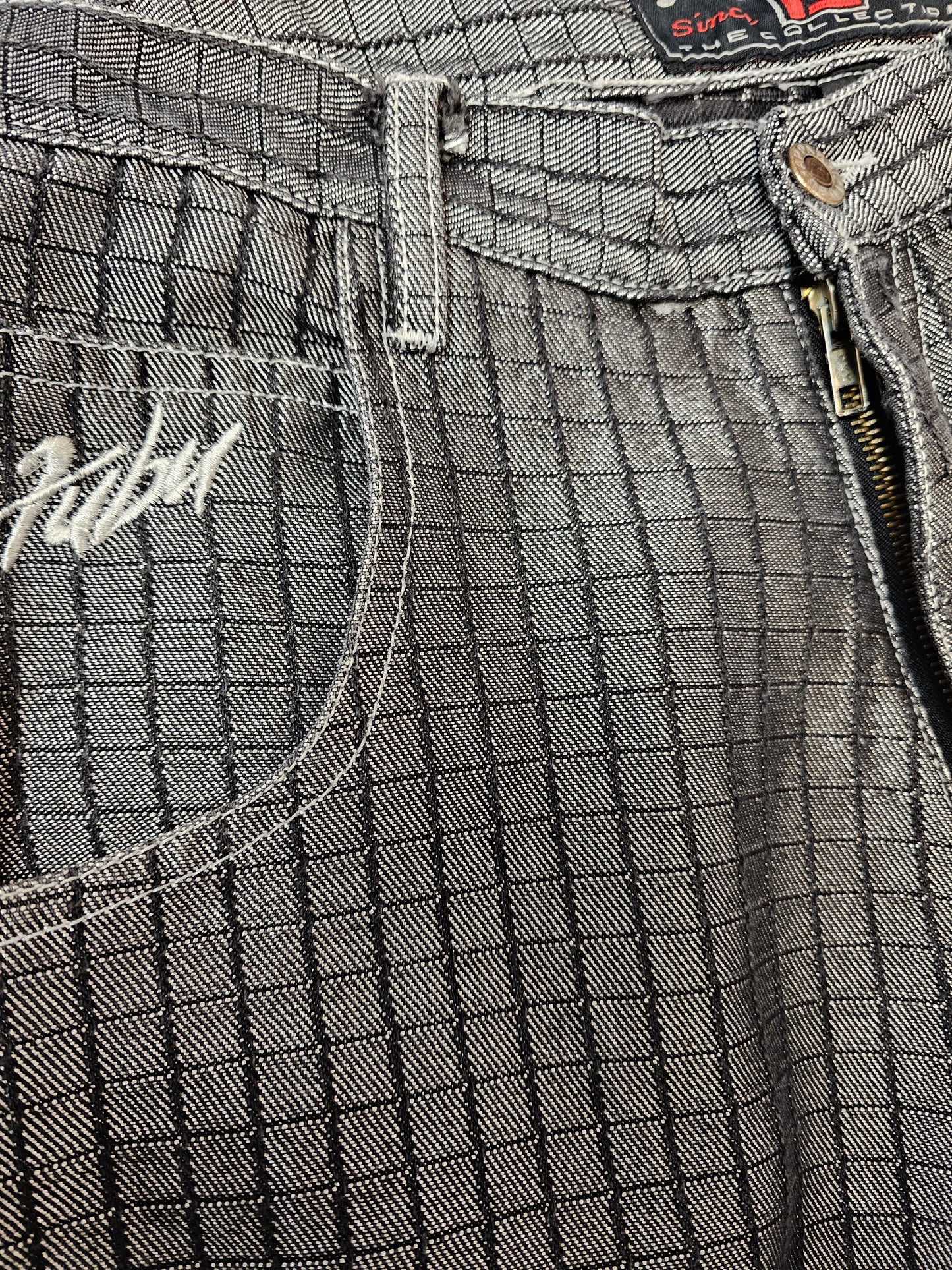 Fubu collection monogram silver finished pants