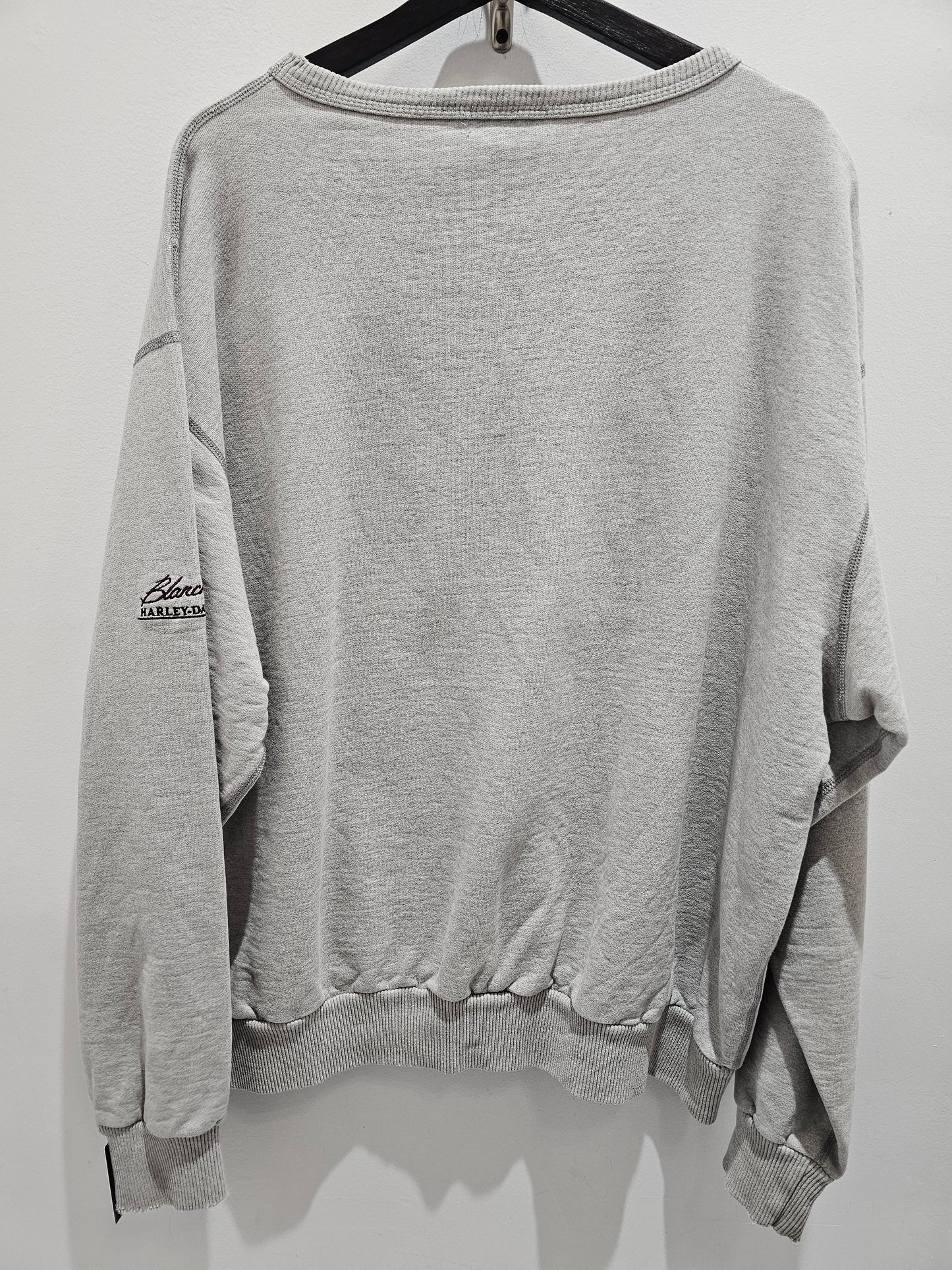 Harley davidson blanchette grey crewneck