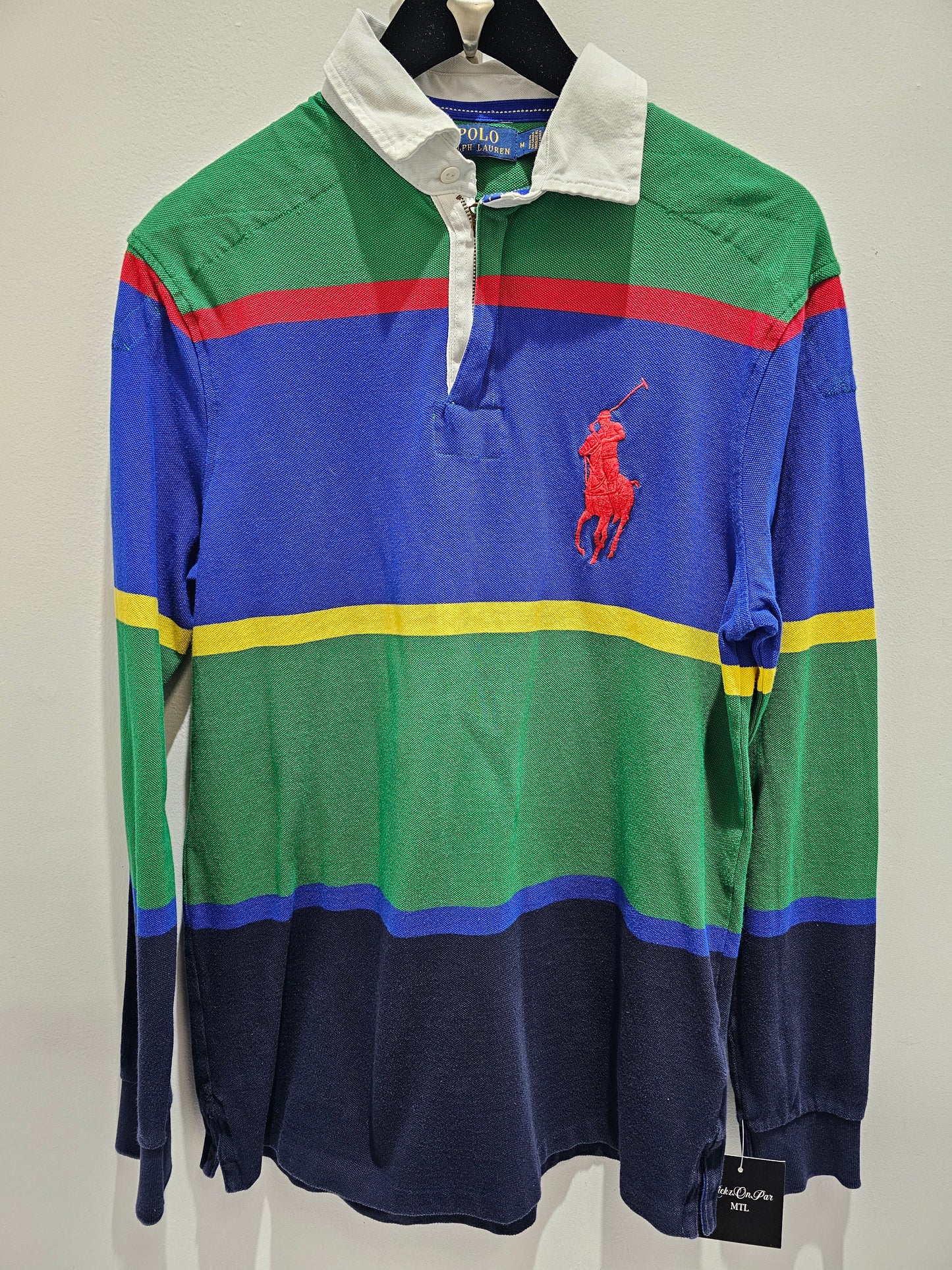 Polo ralph lauren quarter zip multicolor Rugby polo longsleeve