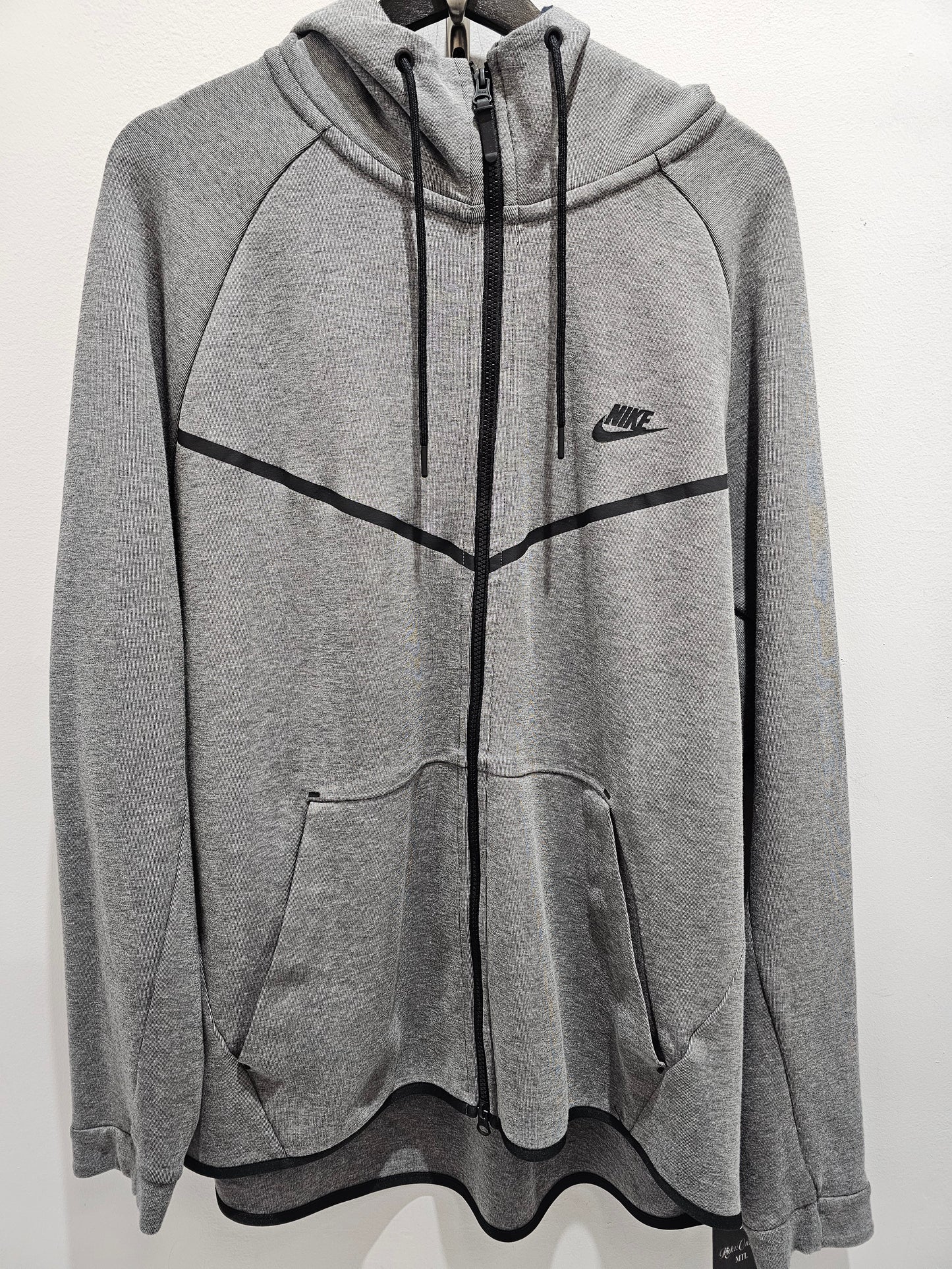 Niketech sp18 grey fullzip pullover hoodie