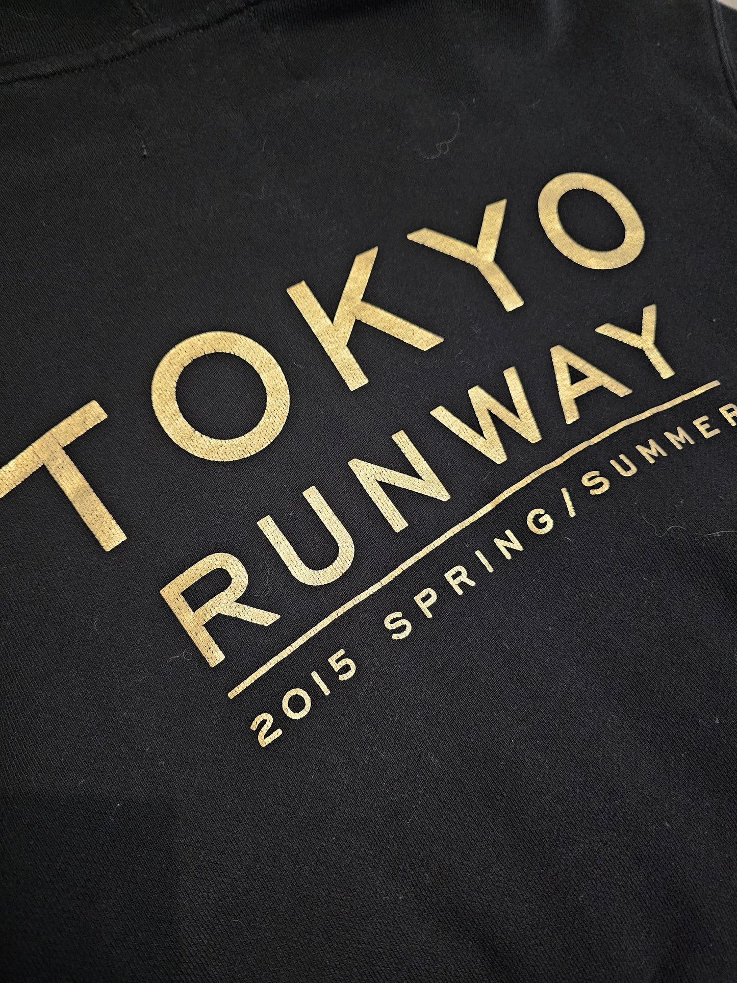 Boy london tokyo runway 2015 black/gold pullover hoodie