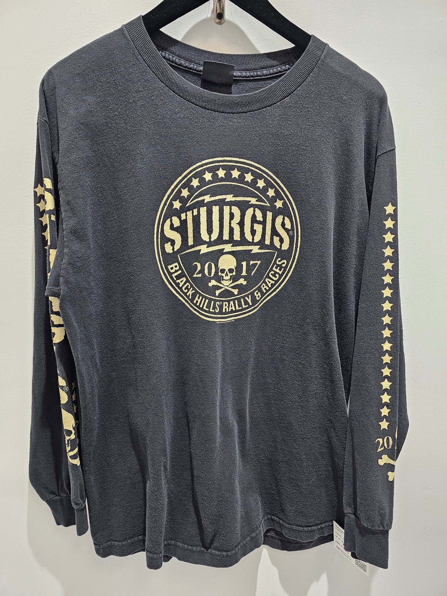 Sturgis black hills rall5 & races washed black longsleeve