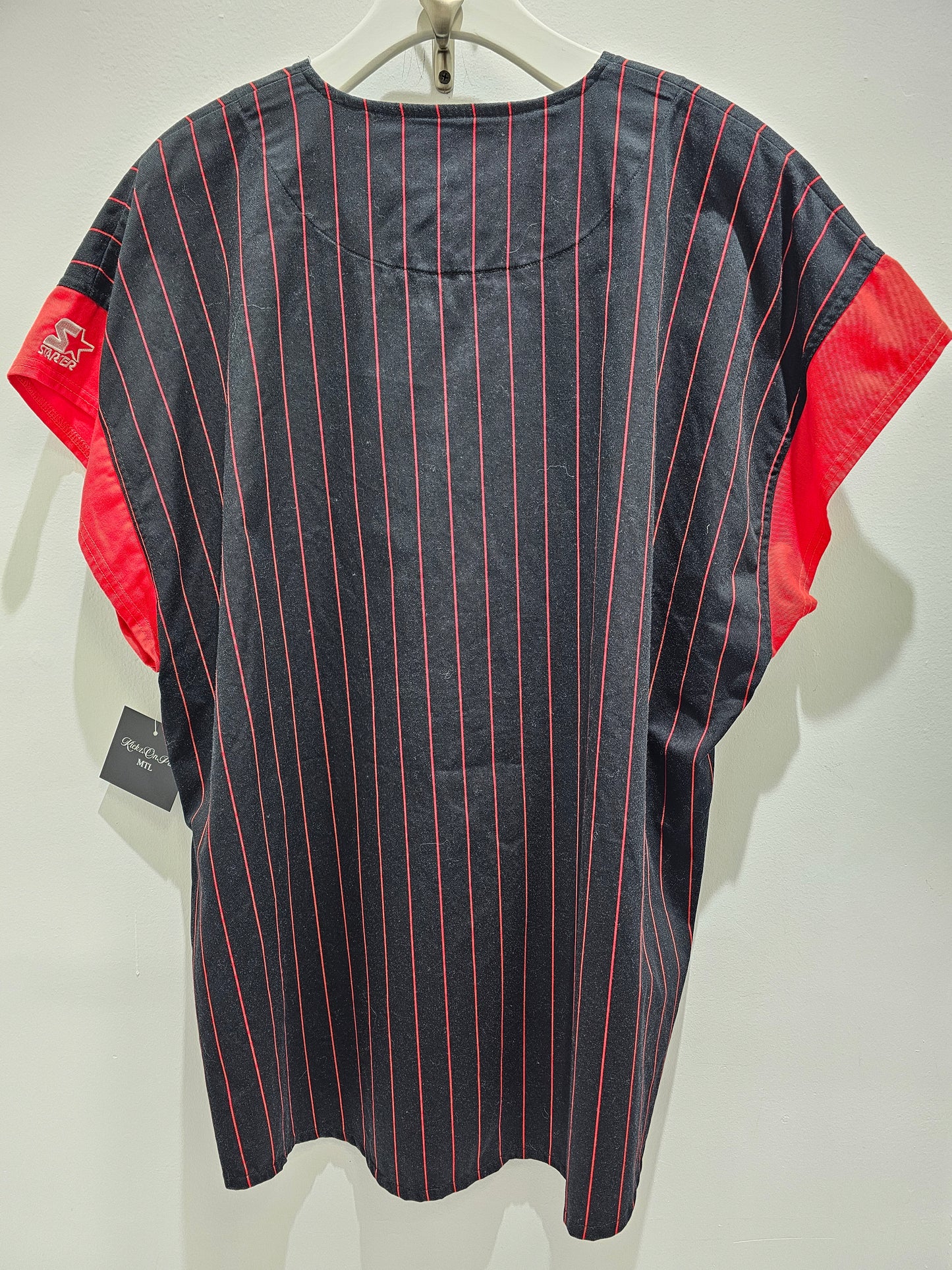 Vintage 90s Chicago bulls starter Pinstripe baseball jersey