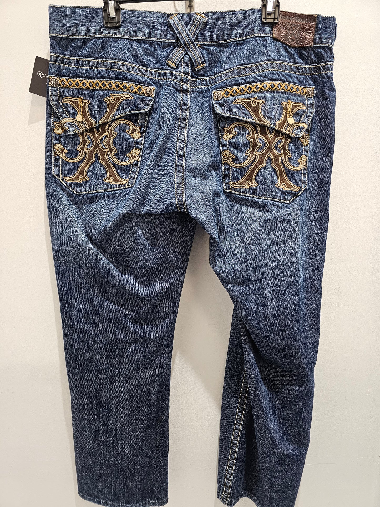 Xtreme Couture patch Y2K denim pants