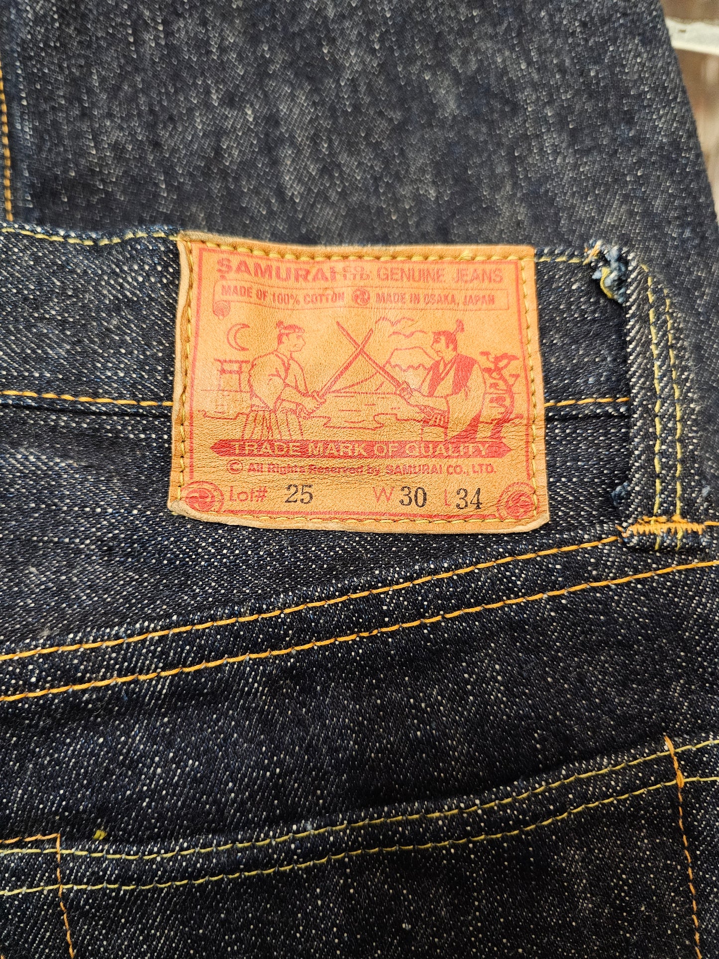 Samurai Jeans selveged pants