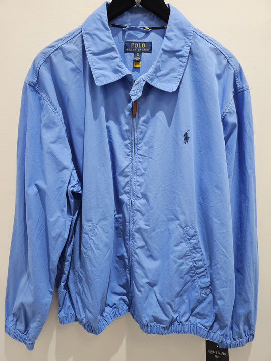 Polo Ralph Lauren zip up baby blue lightweight jacket