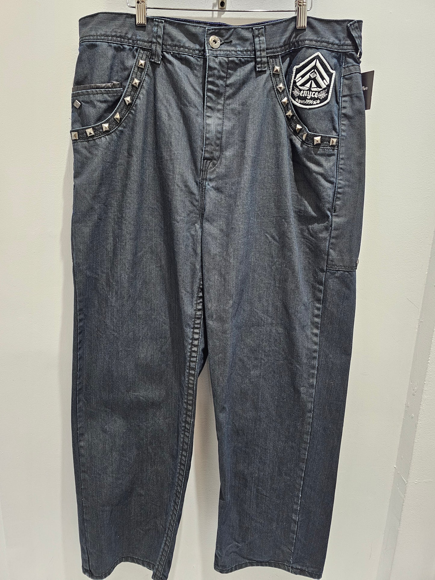 Enceinte sean combs co y2k black denim pants