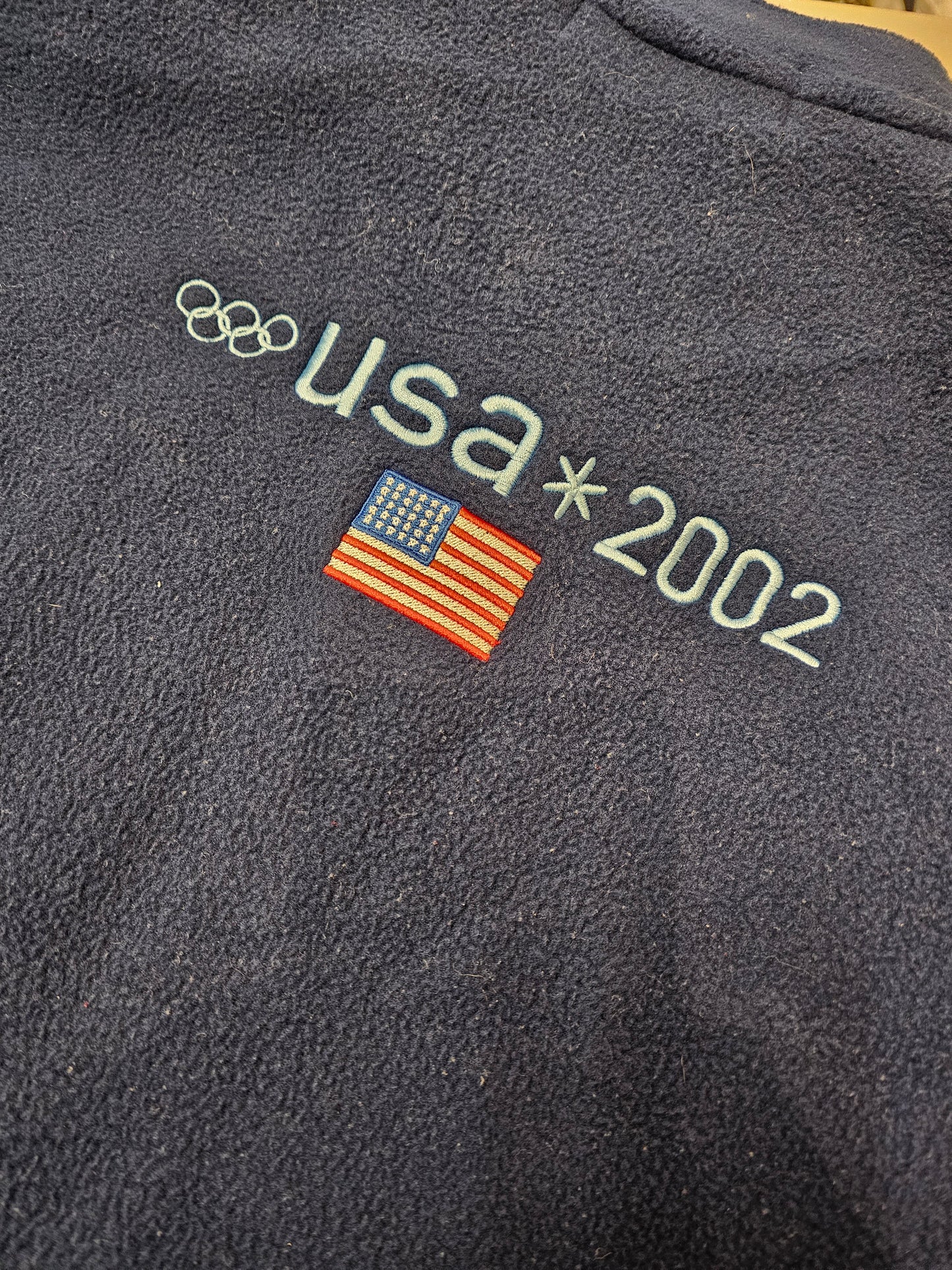 Roots 02' u.s olympic official outfitter fleece vest