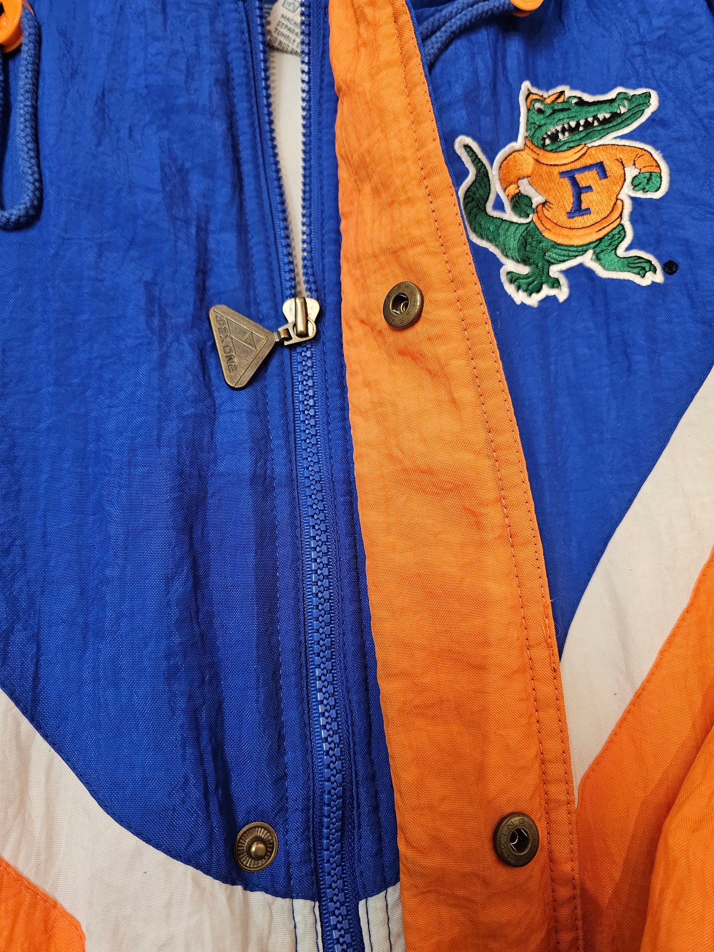 Vintage Apex Florida Gators zip up buttons puffer jacket