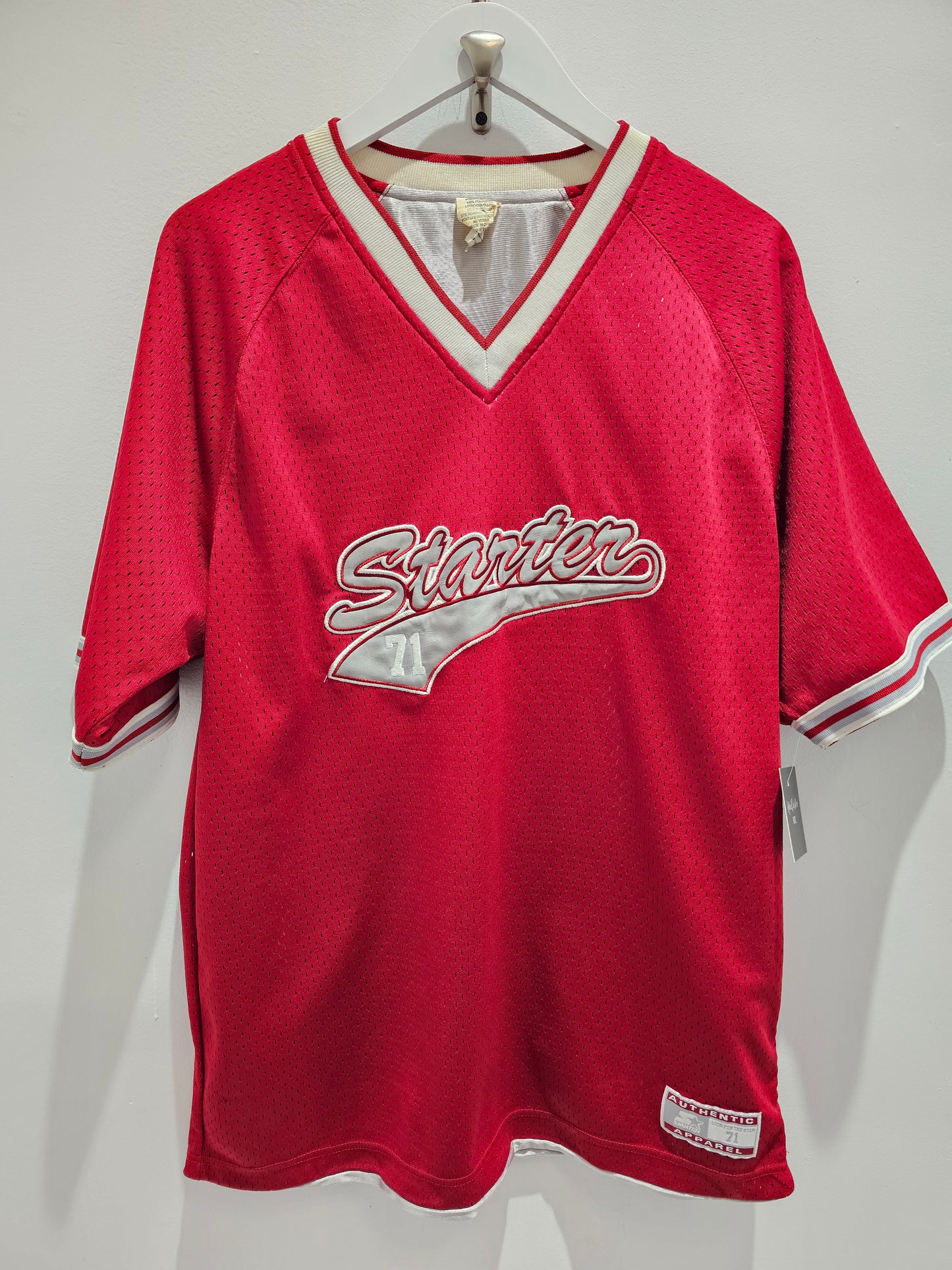 Reversible Starter/West Silver and red jersey