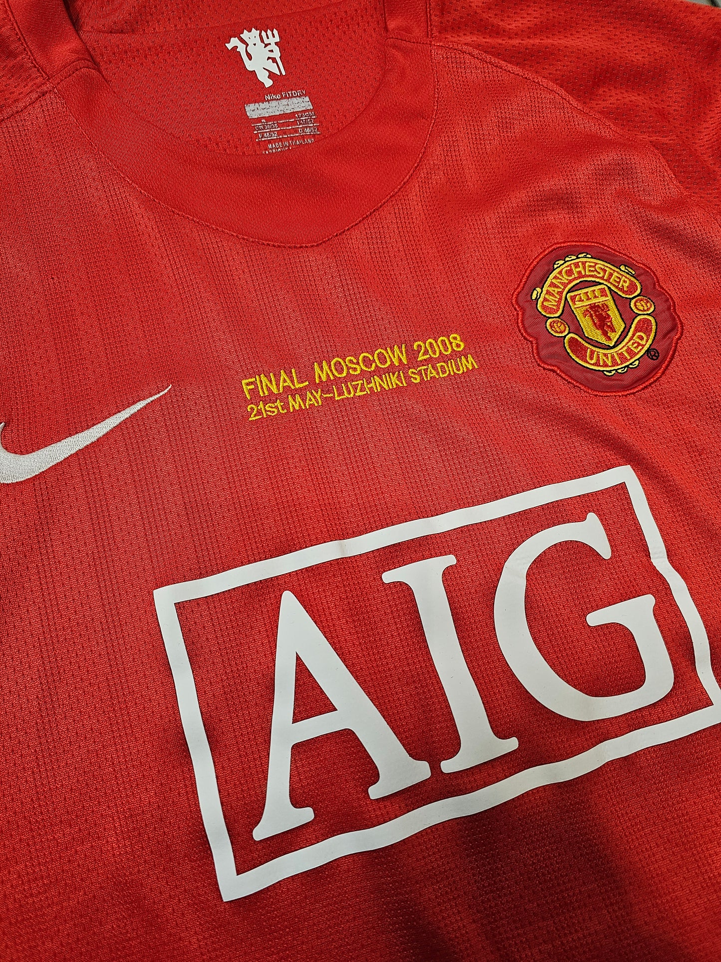 Nike Manchester united moscow 2008 home jersey kit