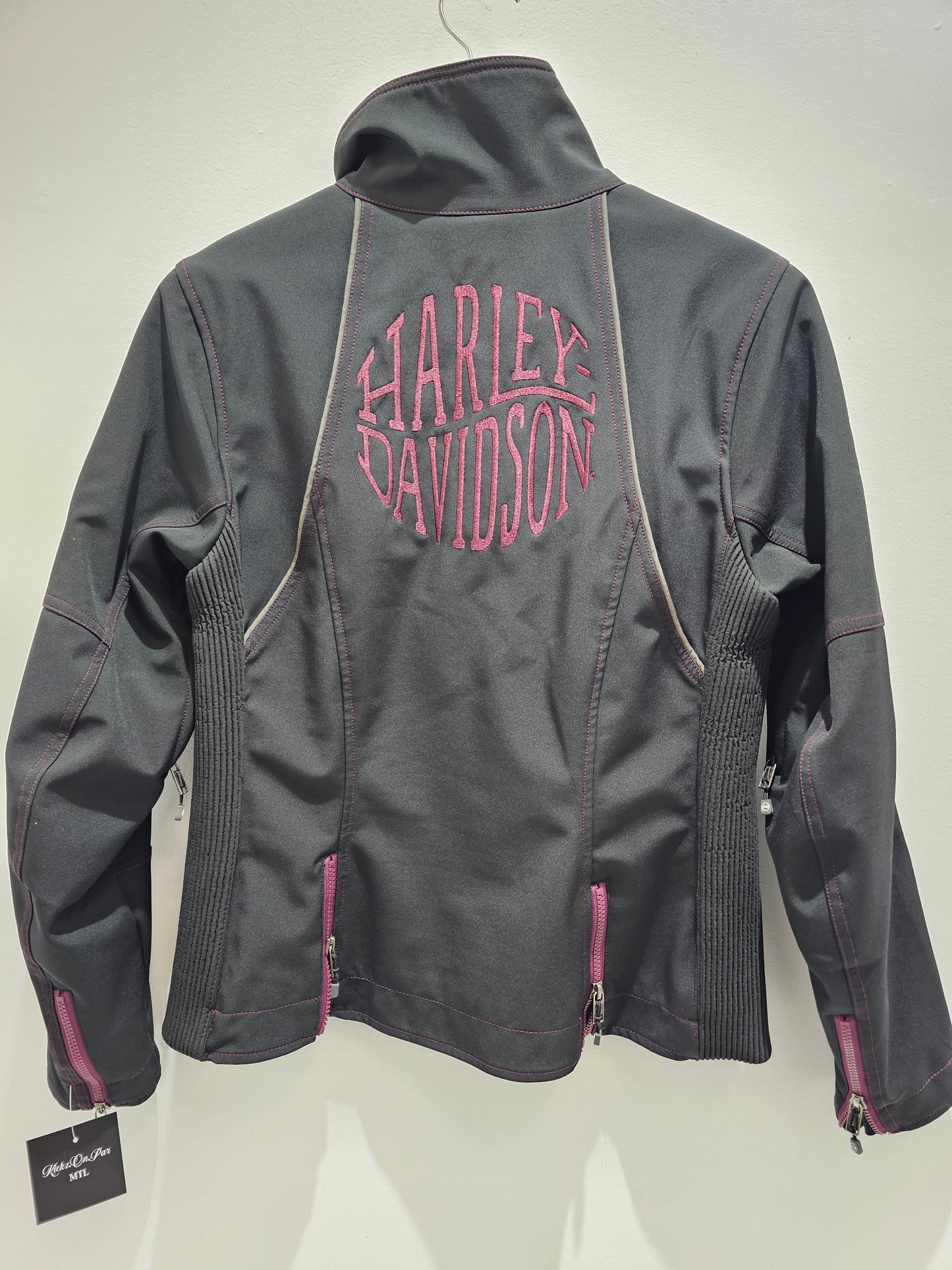 Harley davidson womens motorcycle black jacket