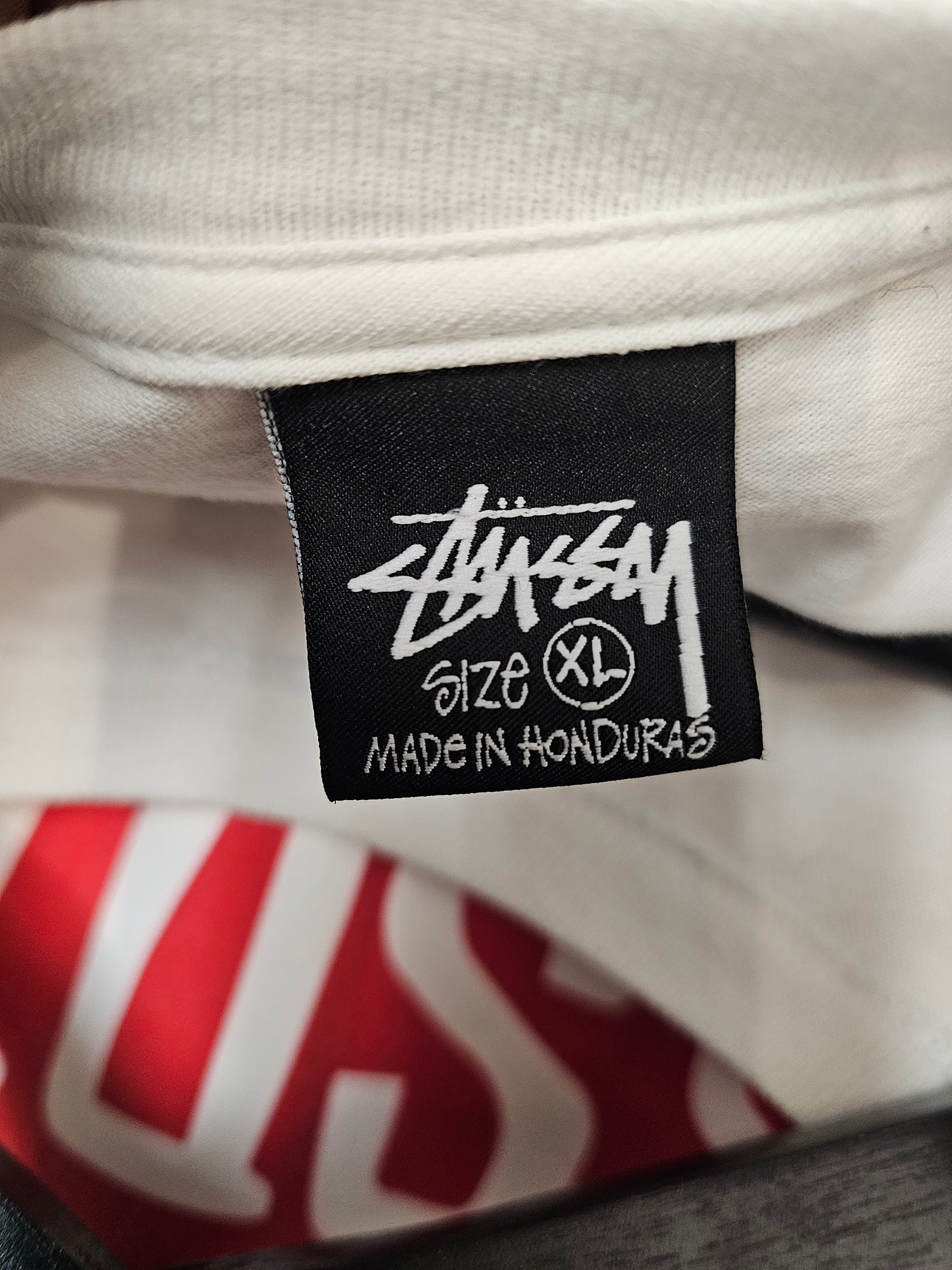 Stussy pitstop white longsleeve