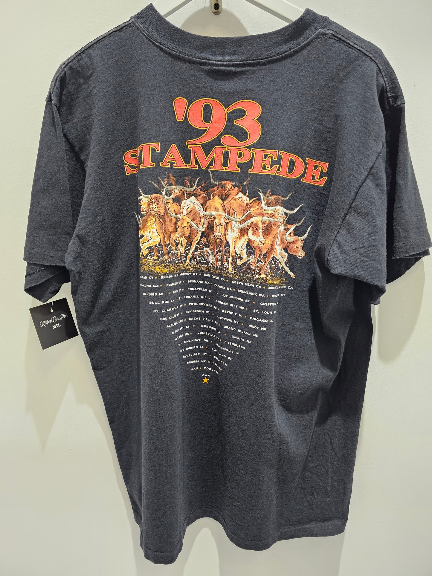 Vintage 1993 Brooks & Dunn Stampede Concert Tour Tshirt