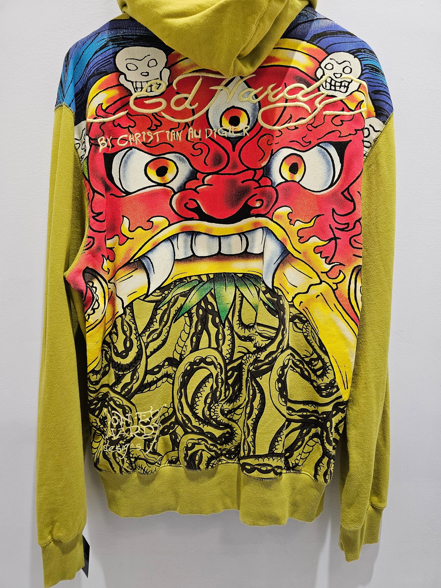 Christian audigier Ed Hardy Full zipper AOP hoodie