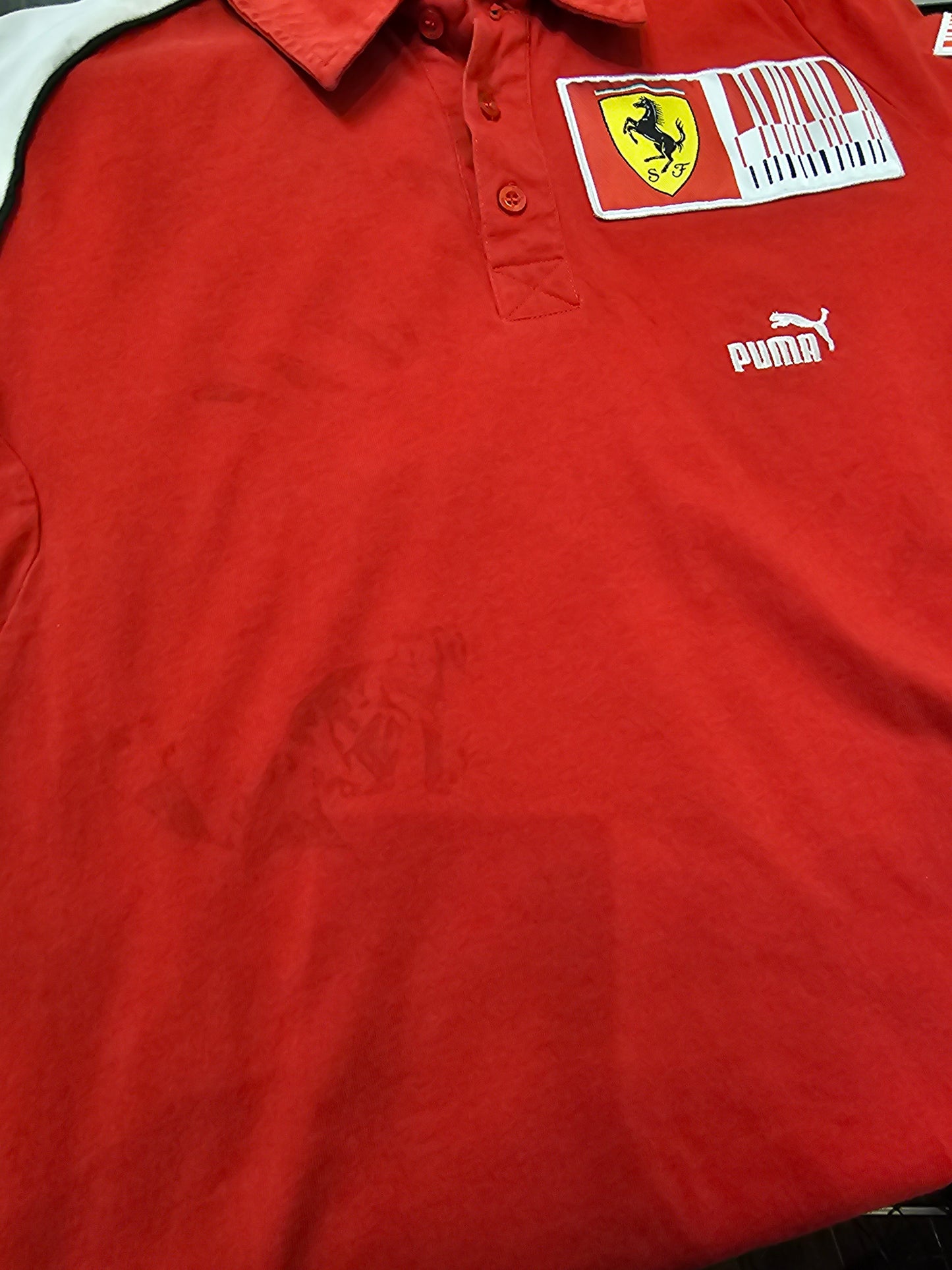 Puma Ferrari Buttons Polo Tshirt