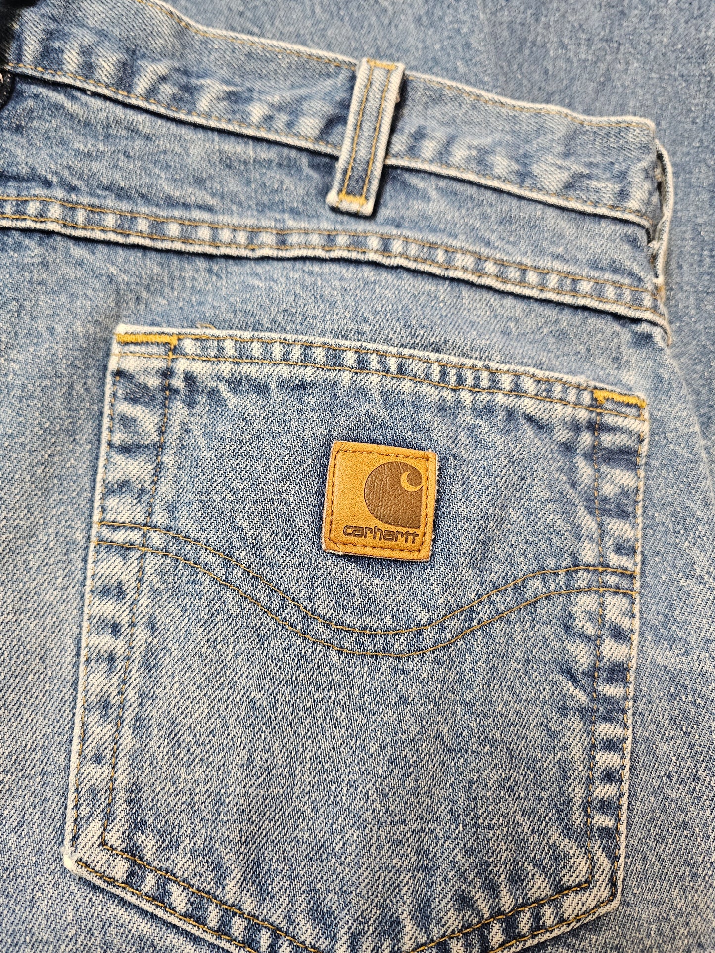 Carhartt traditional fit washed blue denim pants