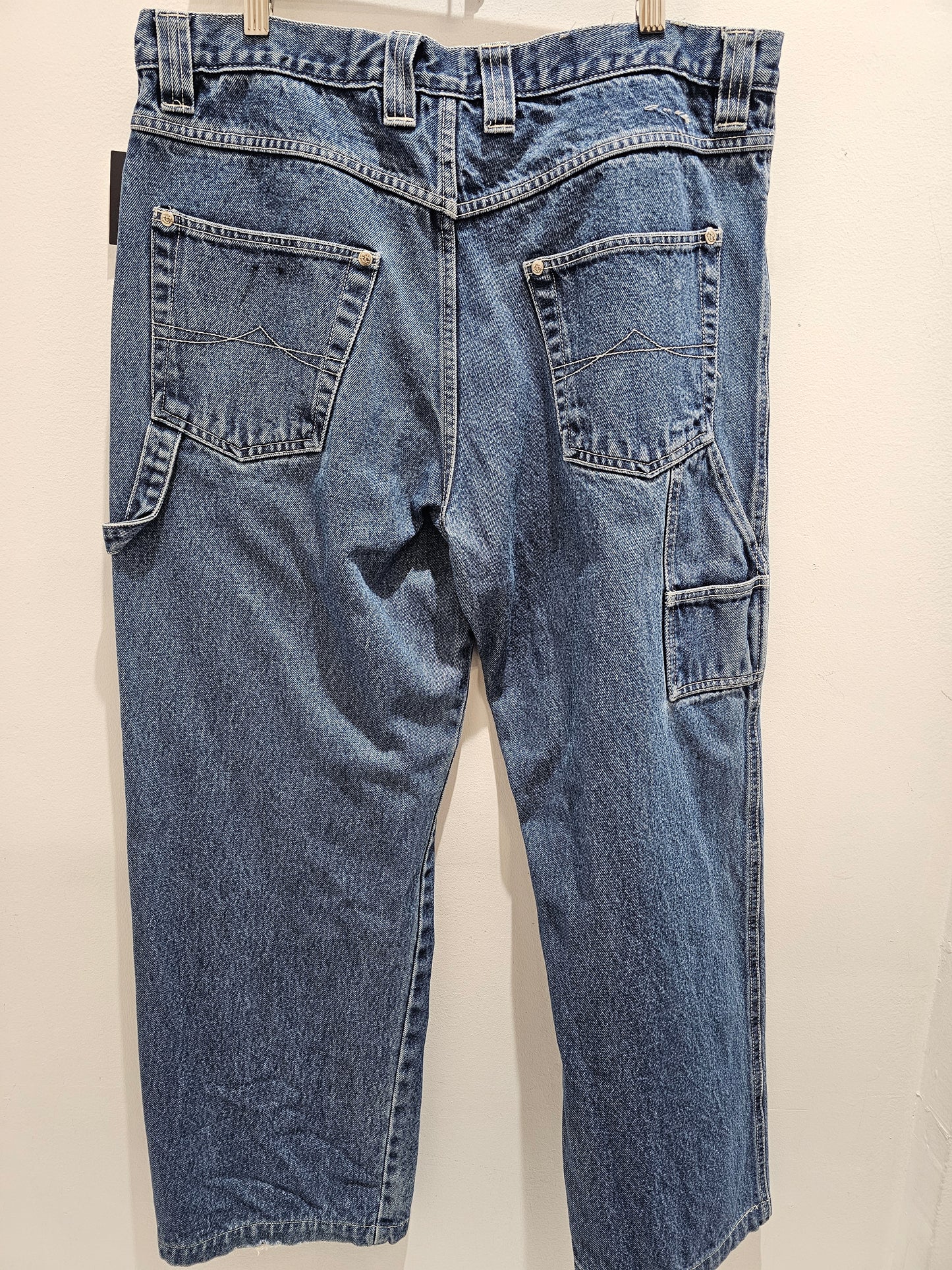 Exhaust Jeans Y2k washed blue denim pants