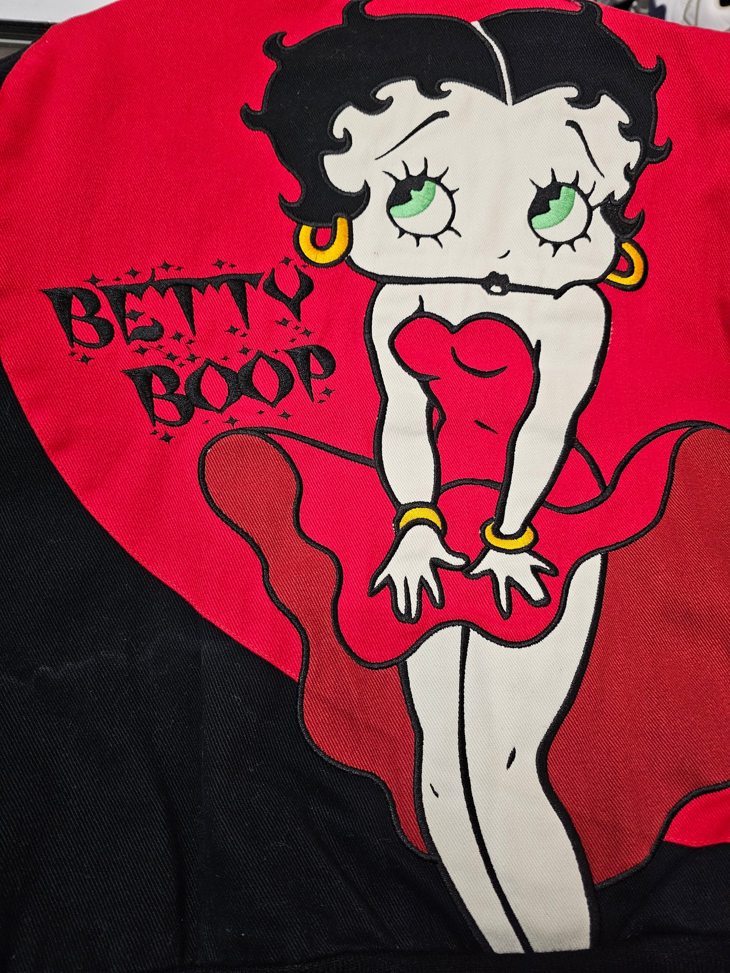 Betty Boop JH Design Heart betty buttons down jacket