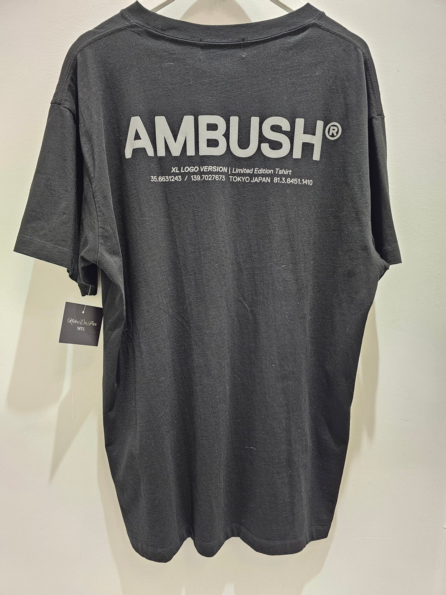 Ambush Reflective Logo Black Tshirt