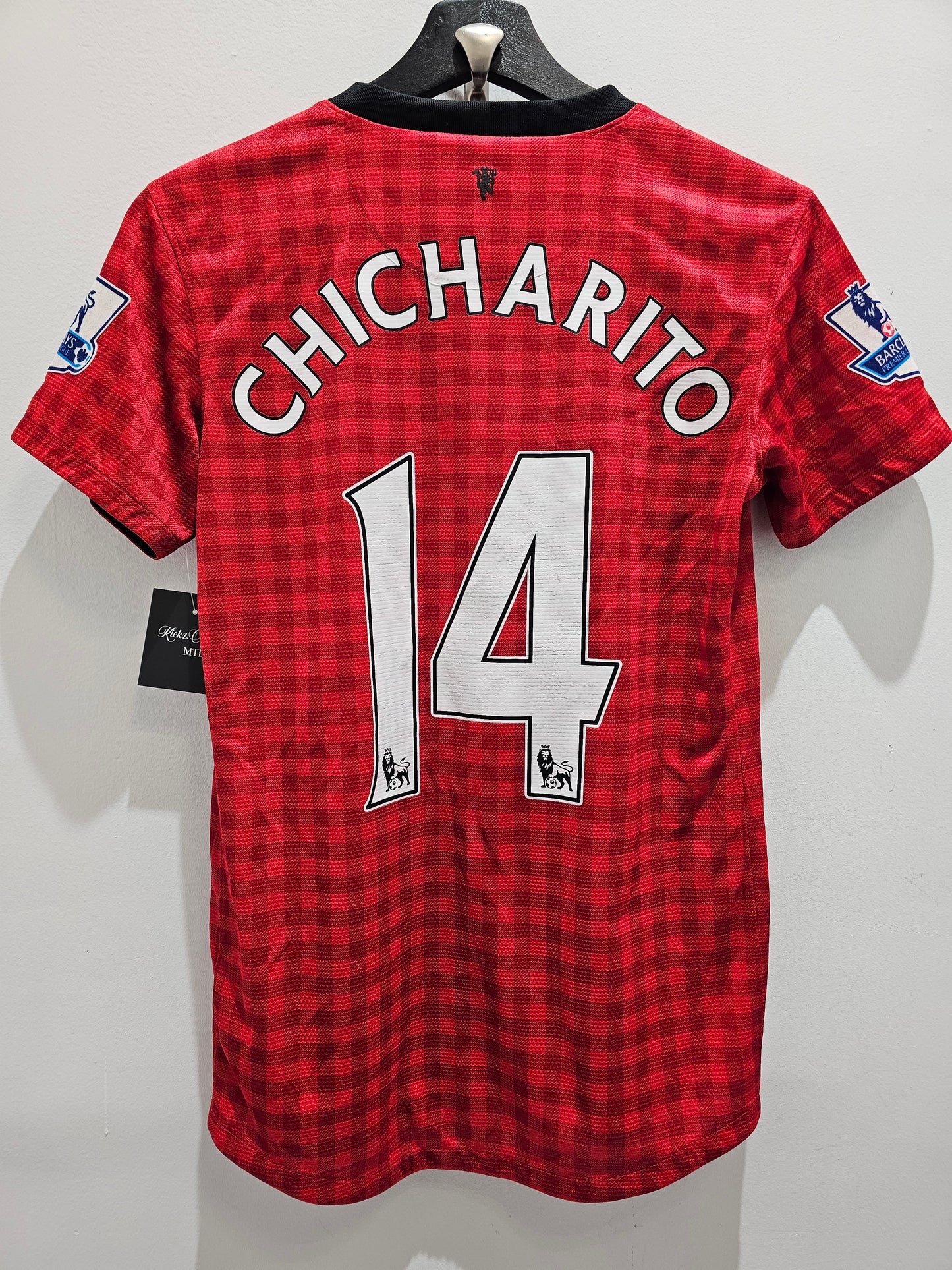 Nike Manchester united 12-13 kit chicharito soccer jersey