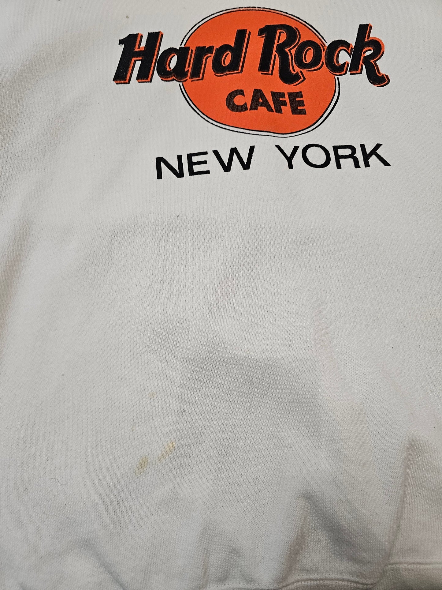 Vintage Hard rock cafe new york dirty white longsleeve