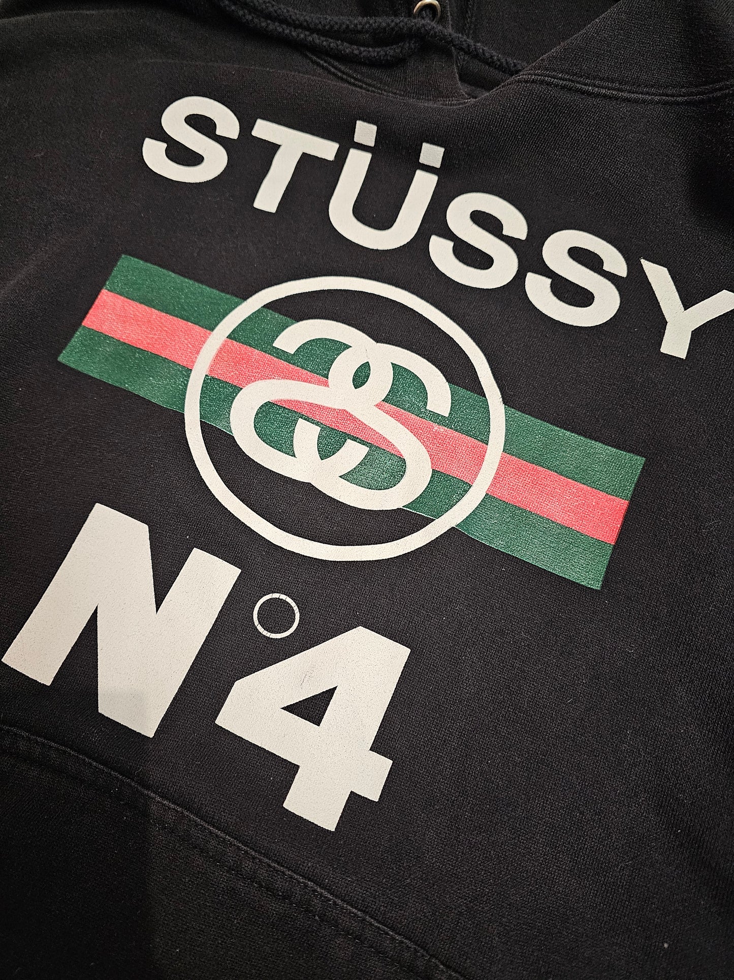 Stussy No4 Black Pullover hoodie