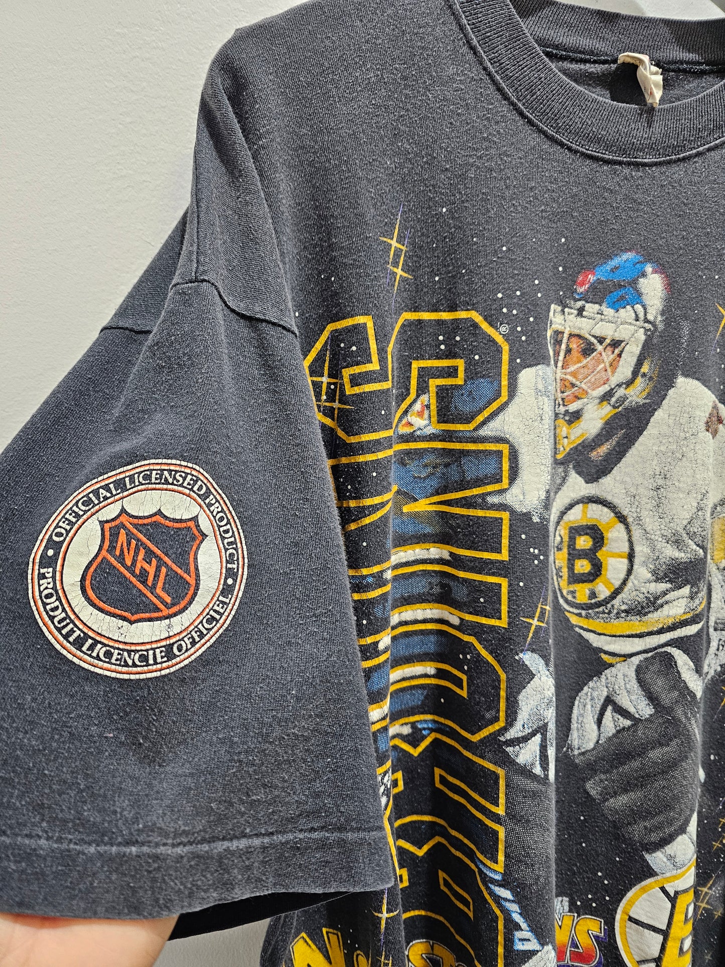 Vintage 1994 Boston Bruins AOP tshirt