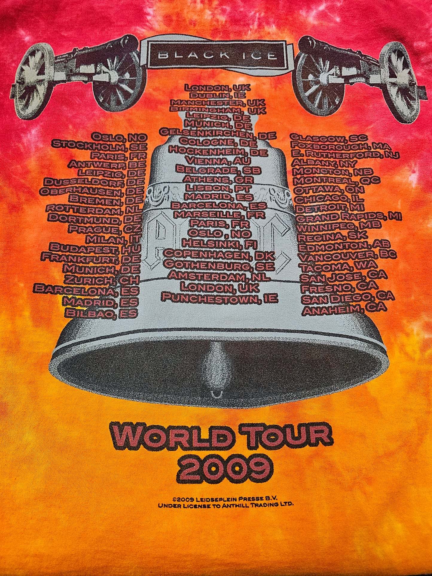 ACDC 2009 Black Ice world tour tshirt 🧊