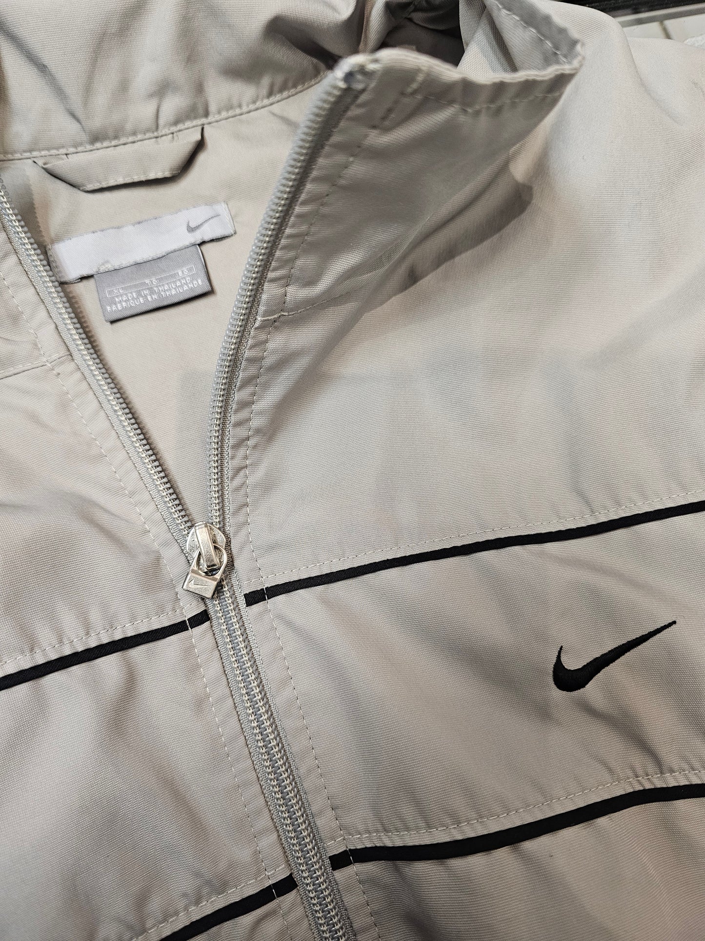 Nike y2k fullzipper dark grey windbreaker