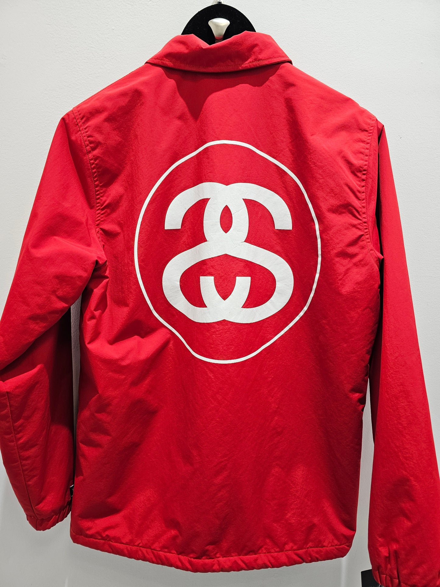 Stussy SS link red buttons down jacket