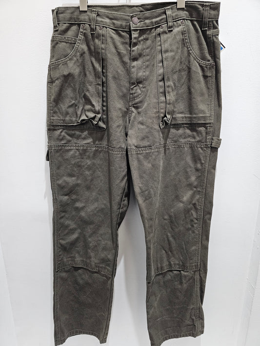 Dickies double knee carpenter dark olive pants