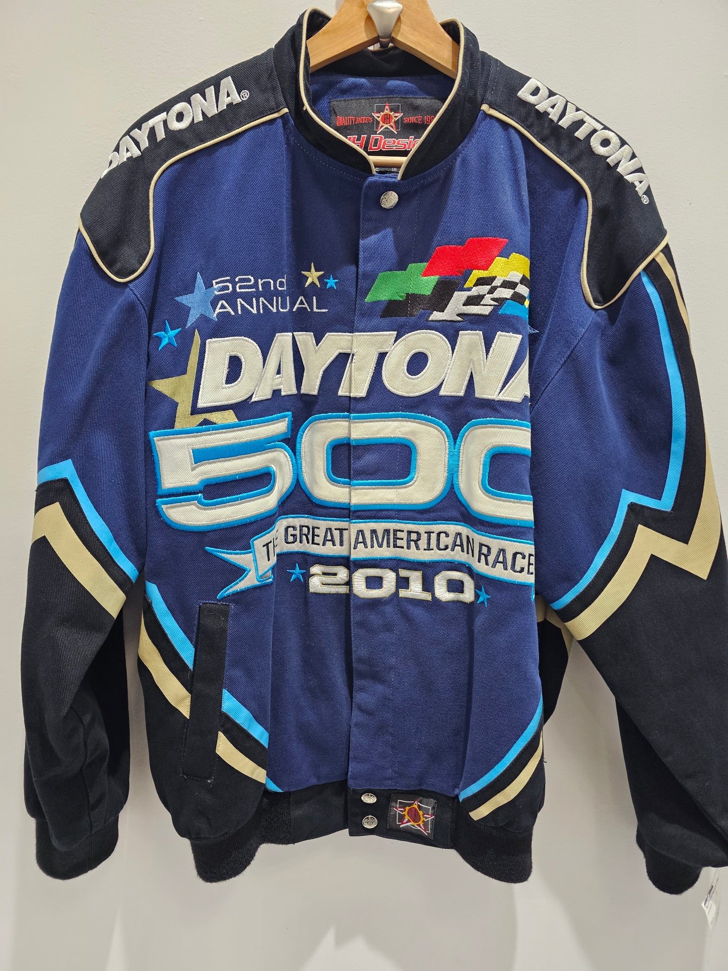 JH design Nascar Daytona 500 buttons racing jacket