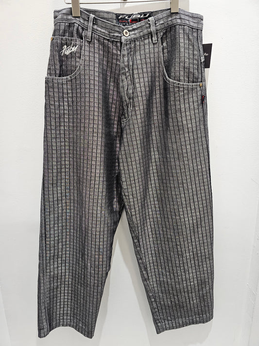 Fubu collection monogram silver finished pants