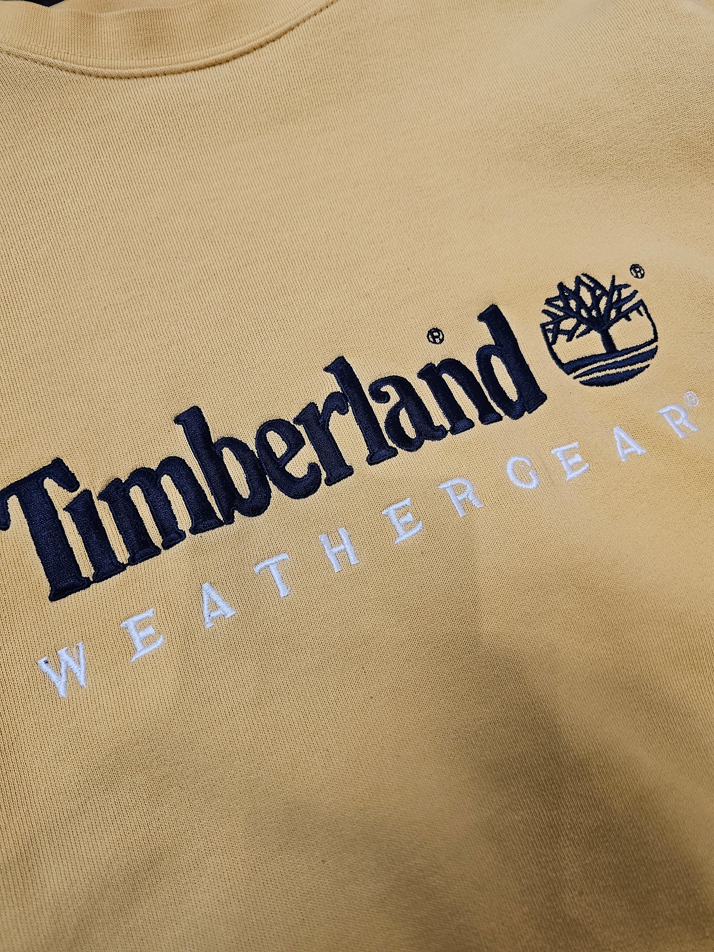 Timberland weather gear yellow crewneck