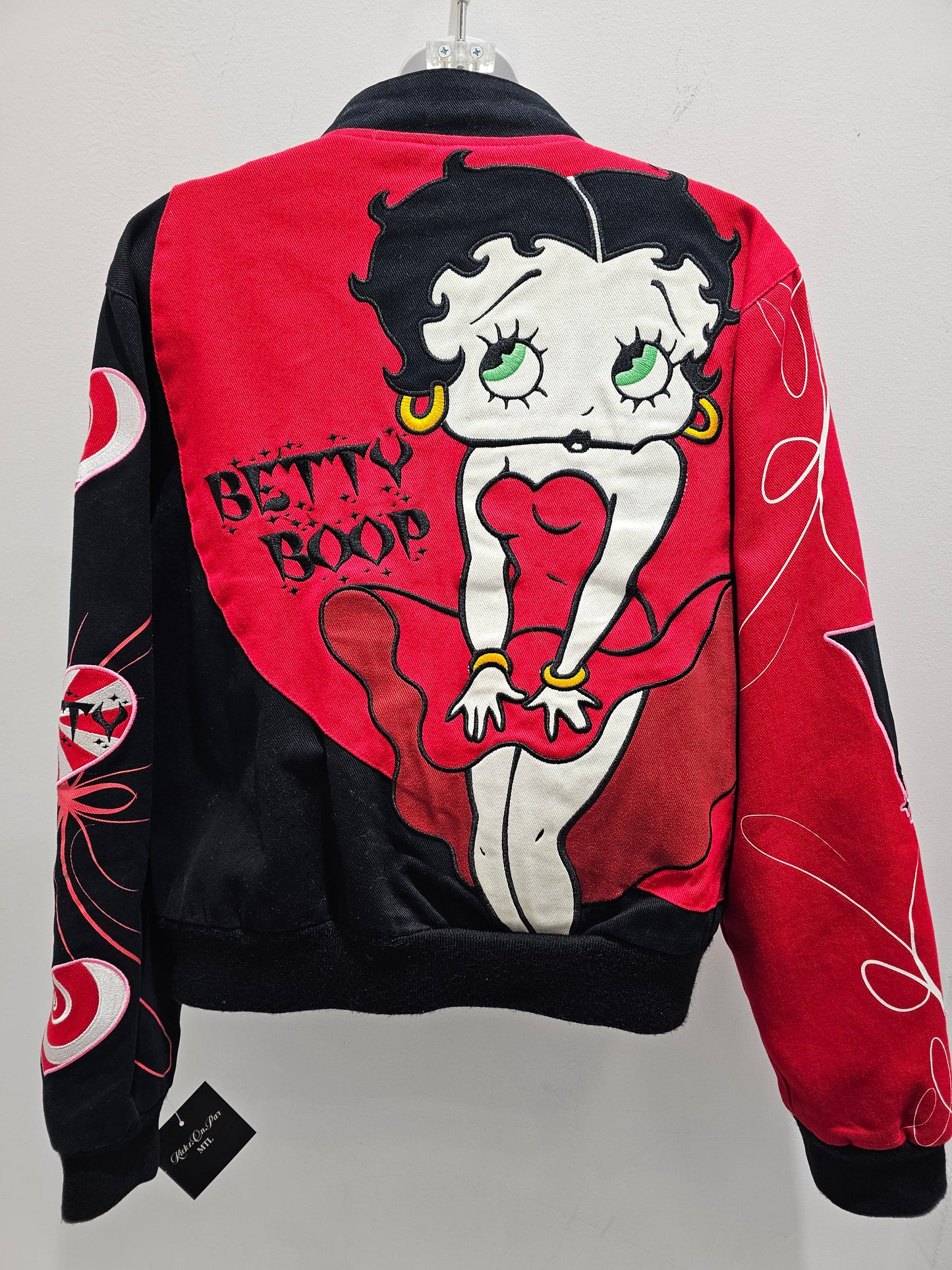 Betty Boop JH Design Heart betty buttons down jacket