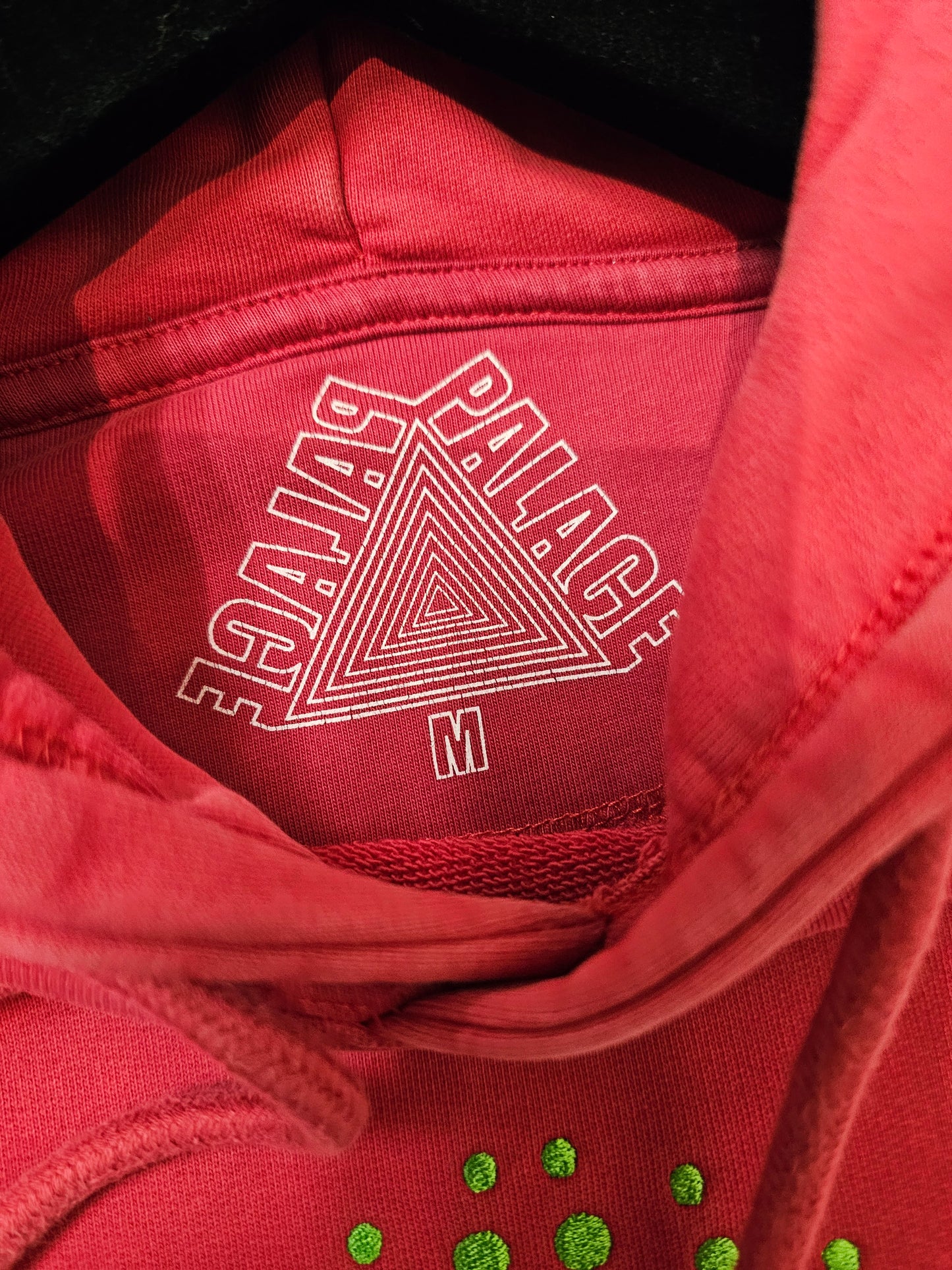 Palace sphere washed red pullover hoodie