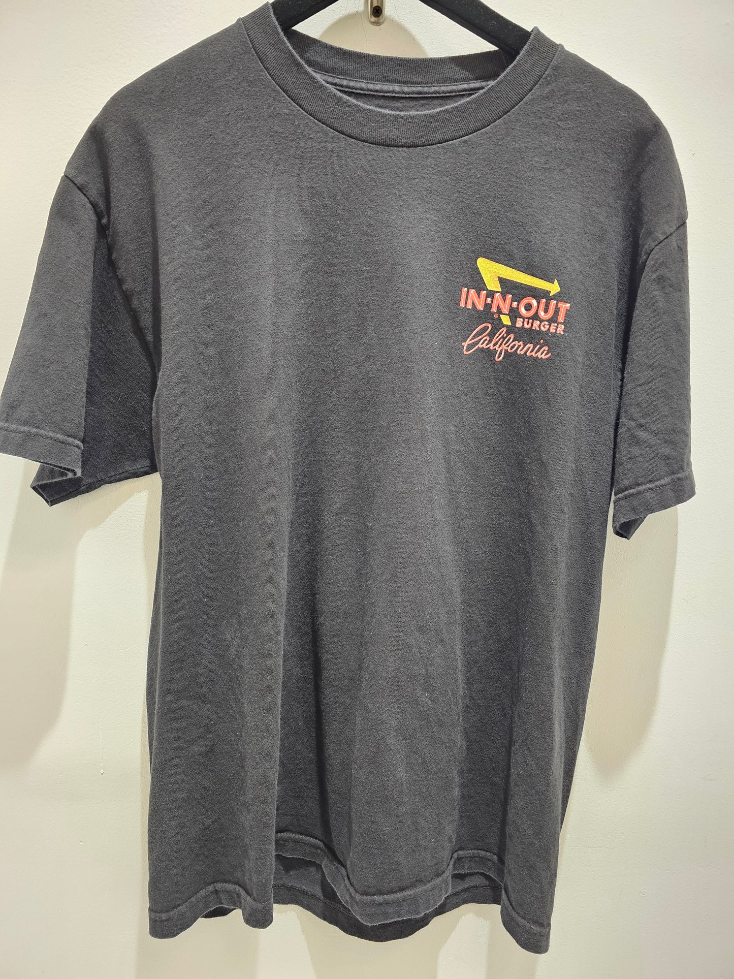 In N out Burger California Big Print Black Tshirt