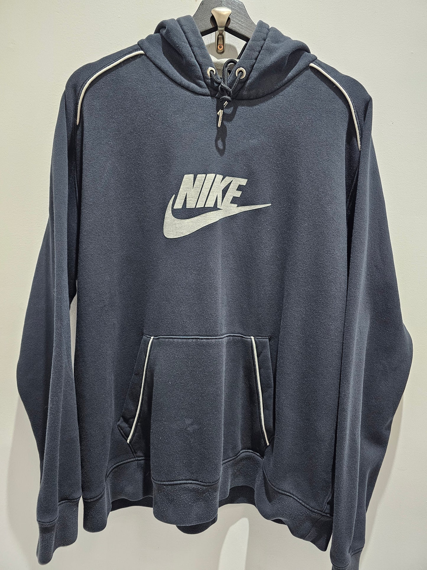 Nike early 00's black grey pullover hoodie