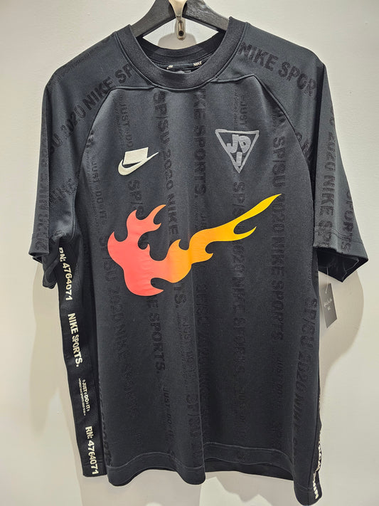 Nike sportswear jdi flame print jersey black