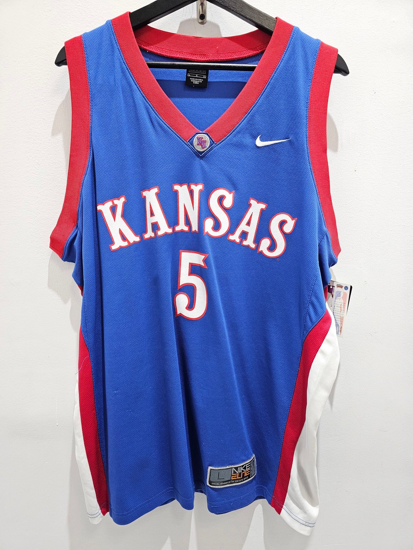 Nike Kansas Jayhawks NCAA #5 basketball jersey 🏀