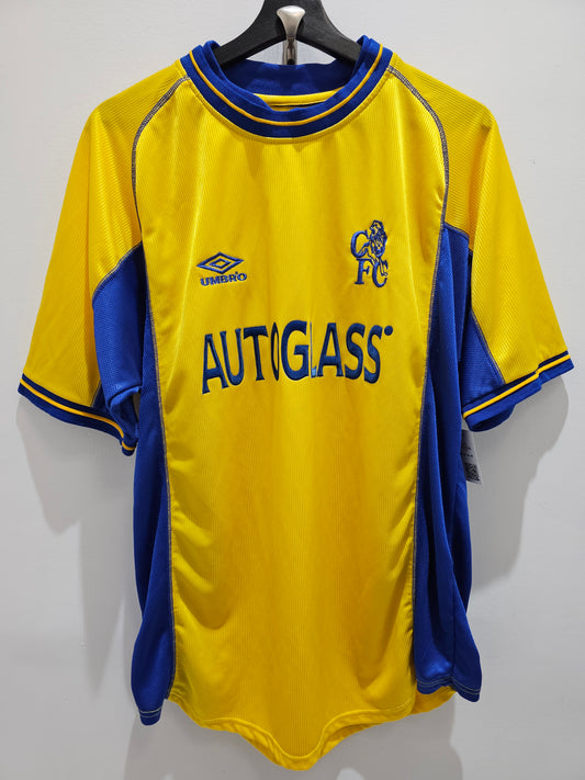 Vintage 00-01 Umbro Chelsea Autoglass Kit Jersey