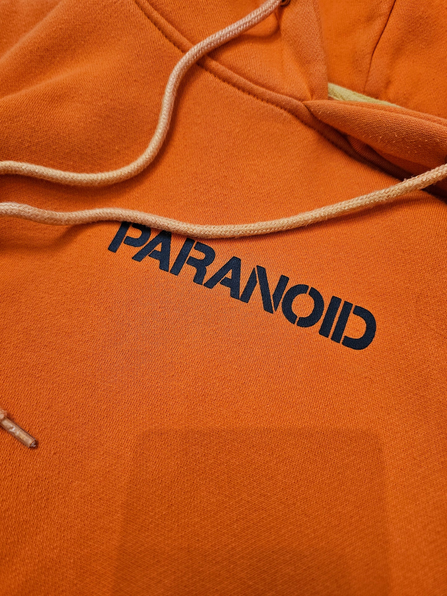 Paranoid ASSC undftd orange pullover hoodie